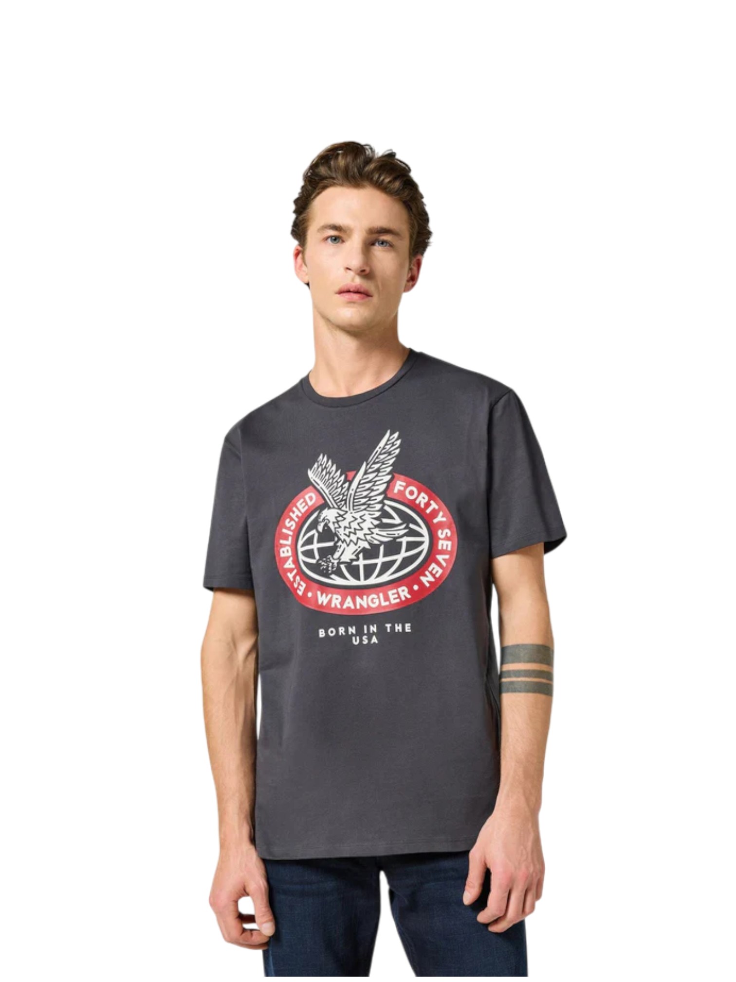 Americana Tee Faded Black