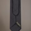 Brushed effect wool blend tie pois fancy