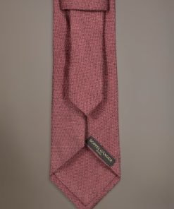 Wool blend tie with brushed effect