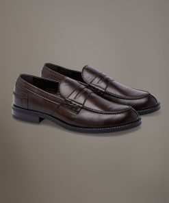 Loafer shoes 100% leather with rubber sole