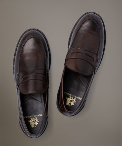 Loafer shoes 100% leather with rubber sole