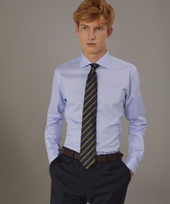 Classic shirt french collar slim fit dobby piquet