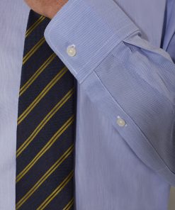 Classic shirt french collar slim fit dobby piquet