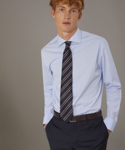 Classic shirt with french collar classic fit vichy fabric