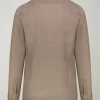 Mens casual shirt classic collar 100% linen comfort fi