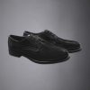 100% brushed leather derby shoe with rubber sole