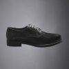 100% brushed leather derby shoe with rubber sole