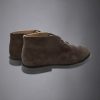 100% suede leather desert boots with rubber sole