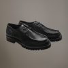 100% leather ranger shoe with rubber sole