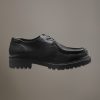 100% leather ranger shoe with rubber sole