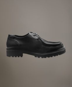 100% leather ranger shoe with rubber sole