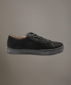 100% suede leather sneakers with rubber sole