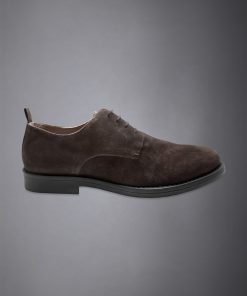 Men’s 100% suede leather derby shoe with rubber sole