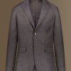 Single-breasted solid color suit with trousers with pinces