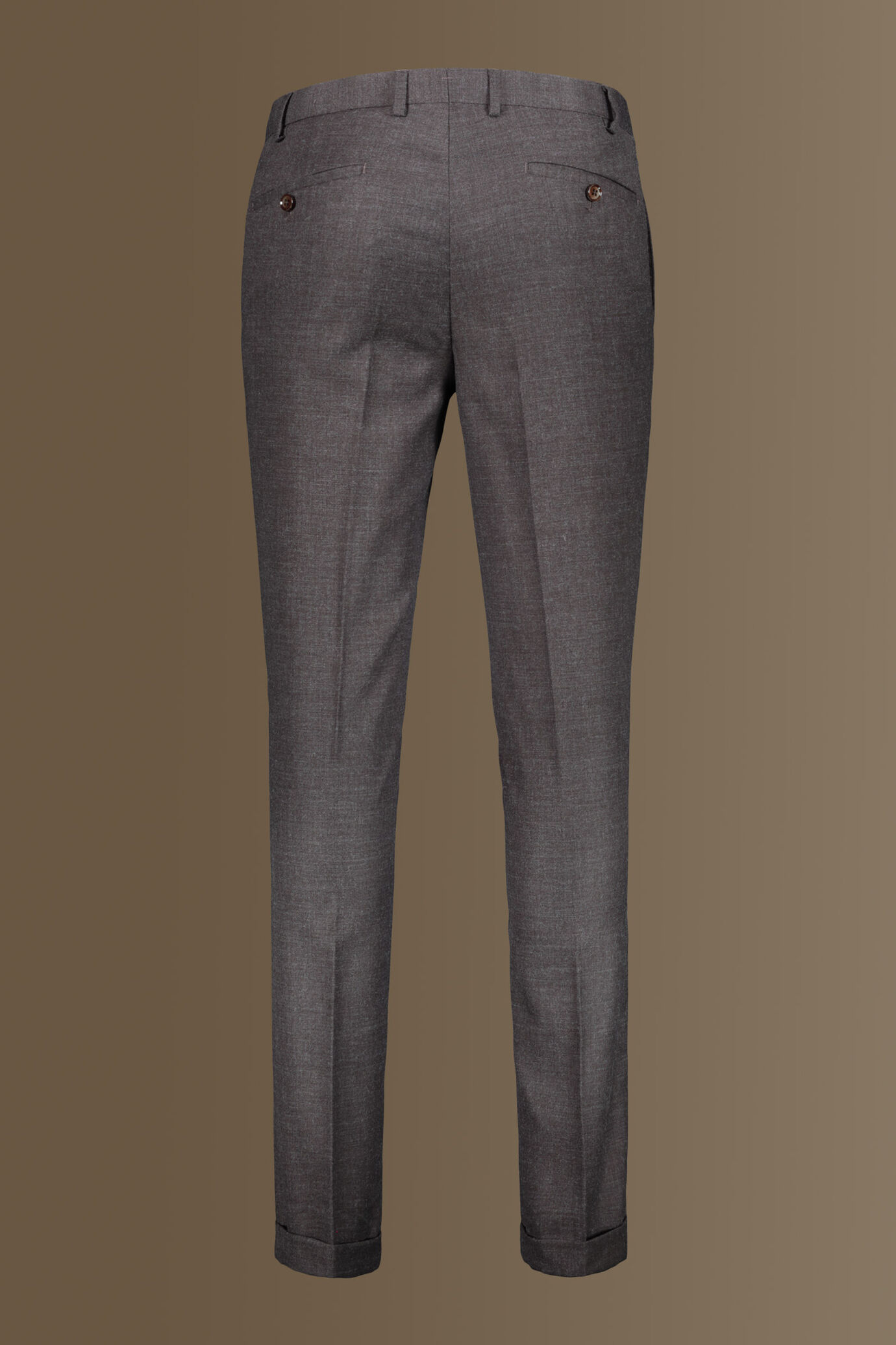 Single-breasted solid color suit with trousers with pinces