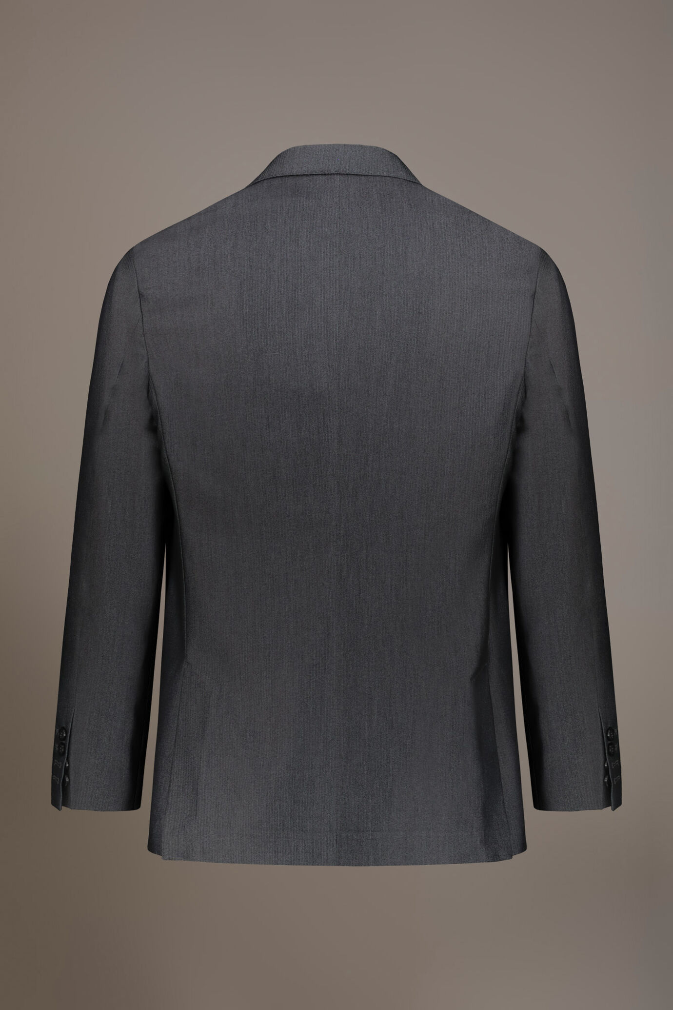 Single breasted suit flat trousers herringbone fabric