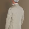 Single breasted suit flat trousers cotton blend fabric solid colour made in italy