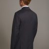 Regular fit single-breasted suit in microcheck fabric