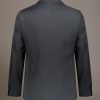 Regular fit single-breasted suit in microcheck fabric