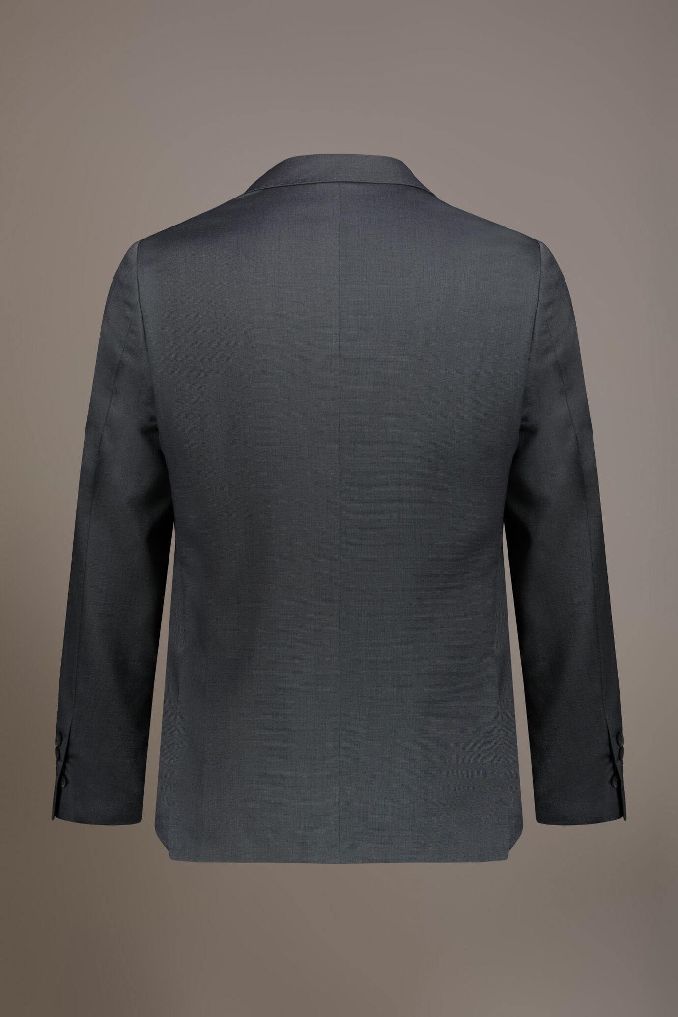 Regular fit single-breasted suit in microcheck fabric
