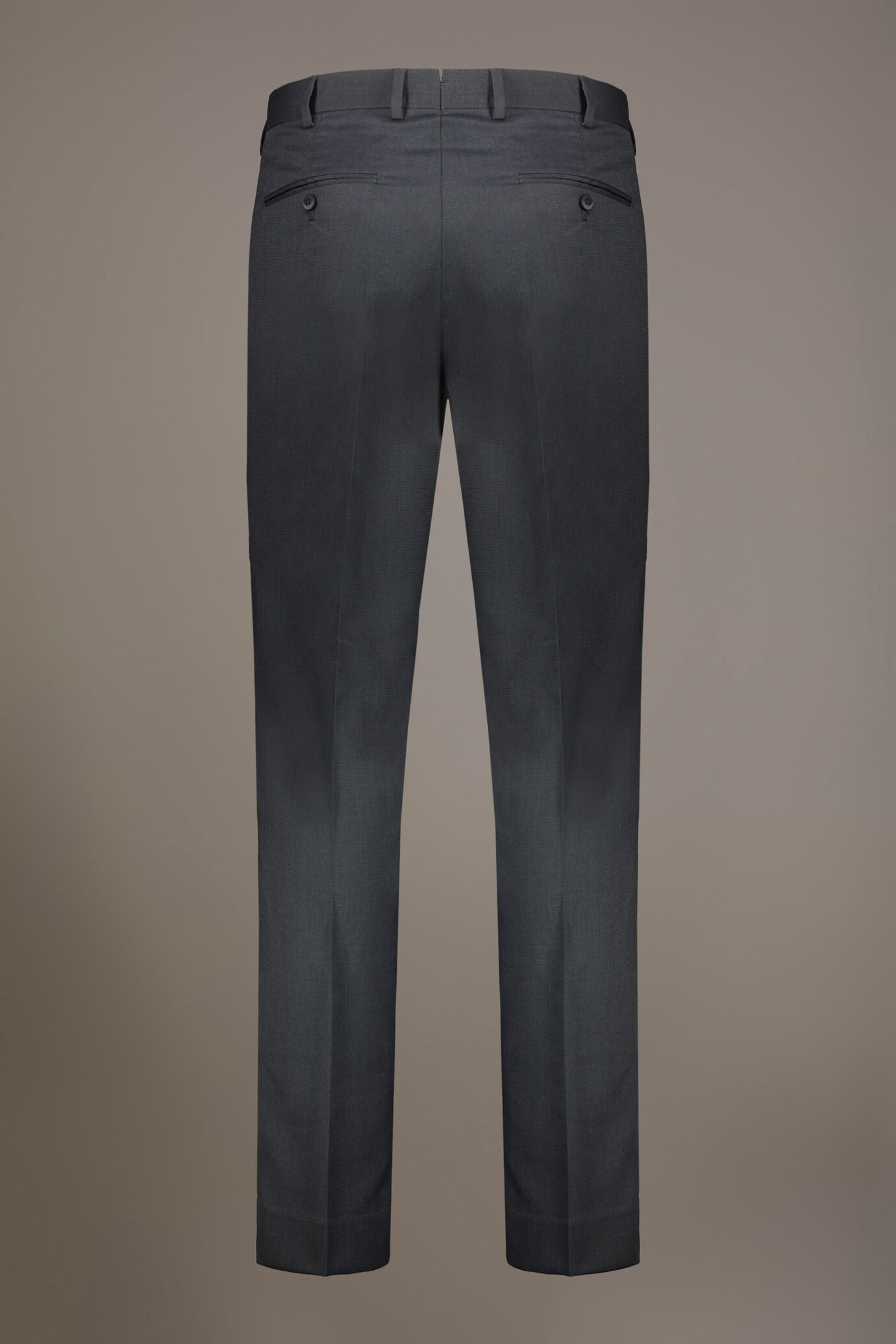 Regular fit single-breasted suit in microcheck fabric