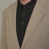 Men’s single-breasted suit in regular fit technical fabric