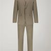 Men’s single-breasted suit in regular fit technical fabric