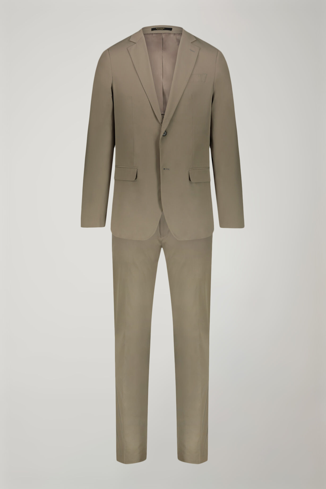 Men’s single-breasted suit in regular fit technical fabric