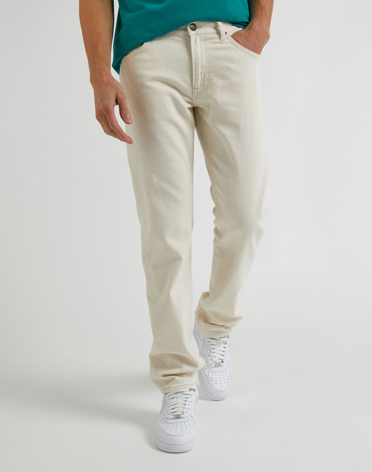 Daren Zip Fly Ecru