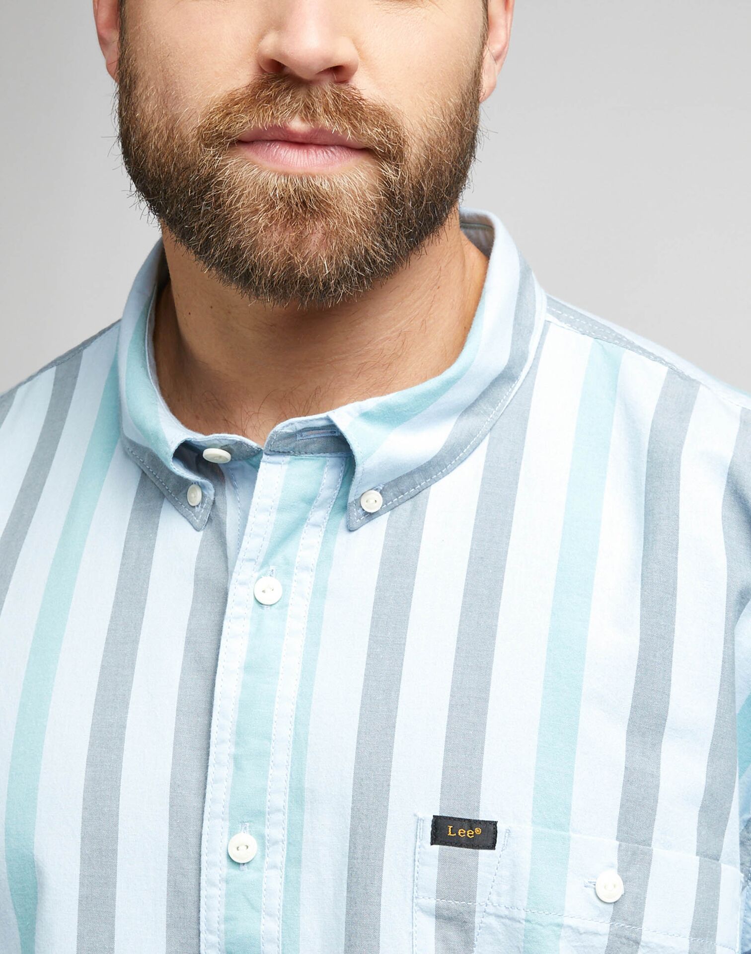 RIVETED SHIRT BLUE SKY - Image 3