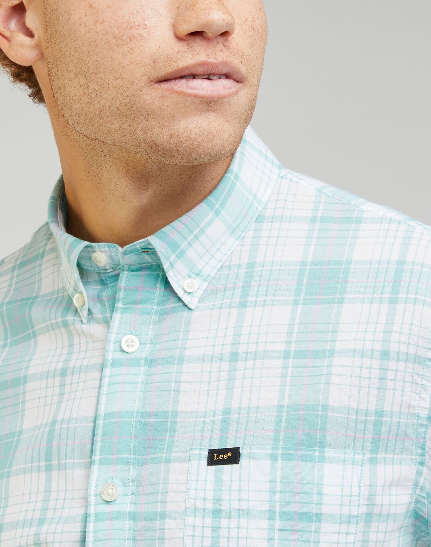 LEE BUTTON DOWNDUSTY JADE - Image 1
