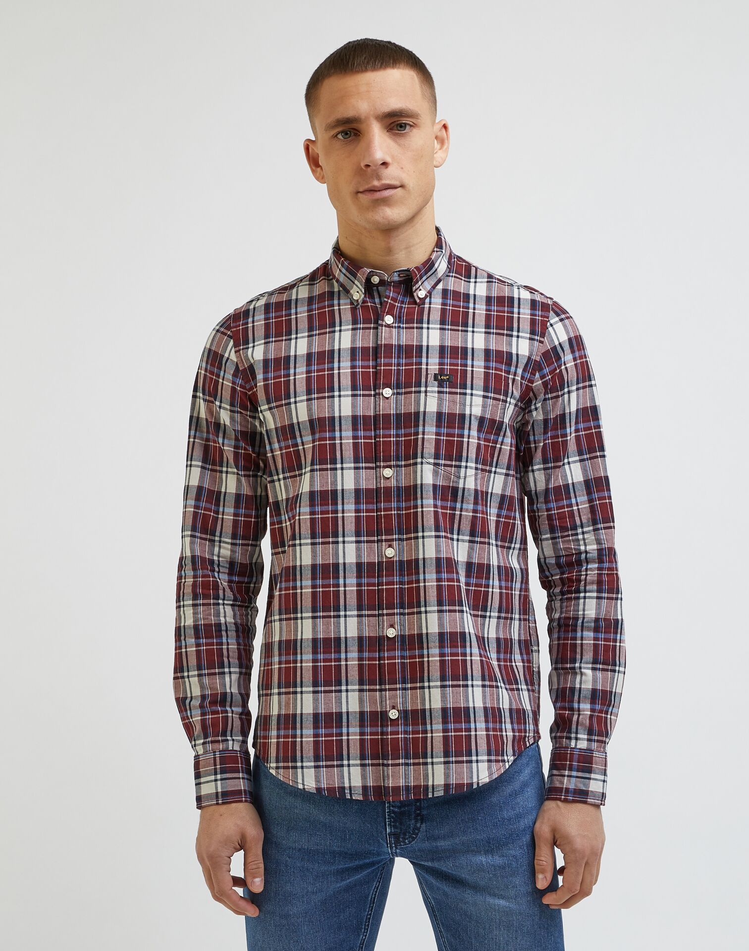 LEE LEE BUTTON DOWN NAVY - Image 1