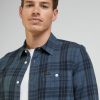LEE LEESURE SHIRT TAINT GREY - Thumbnail Image 3