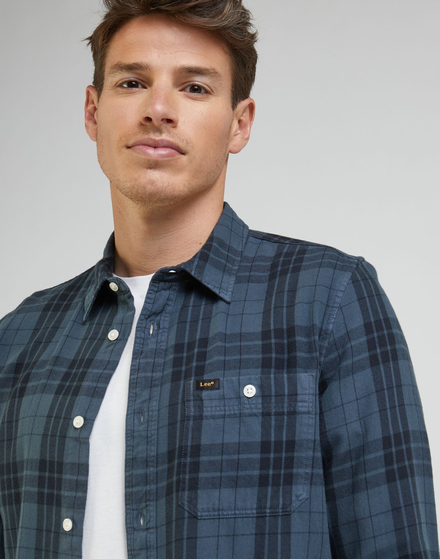 LEE LEESURE SHIRT TAINT GREY - Image 3
