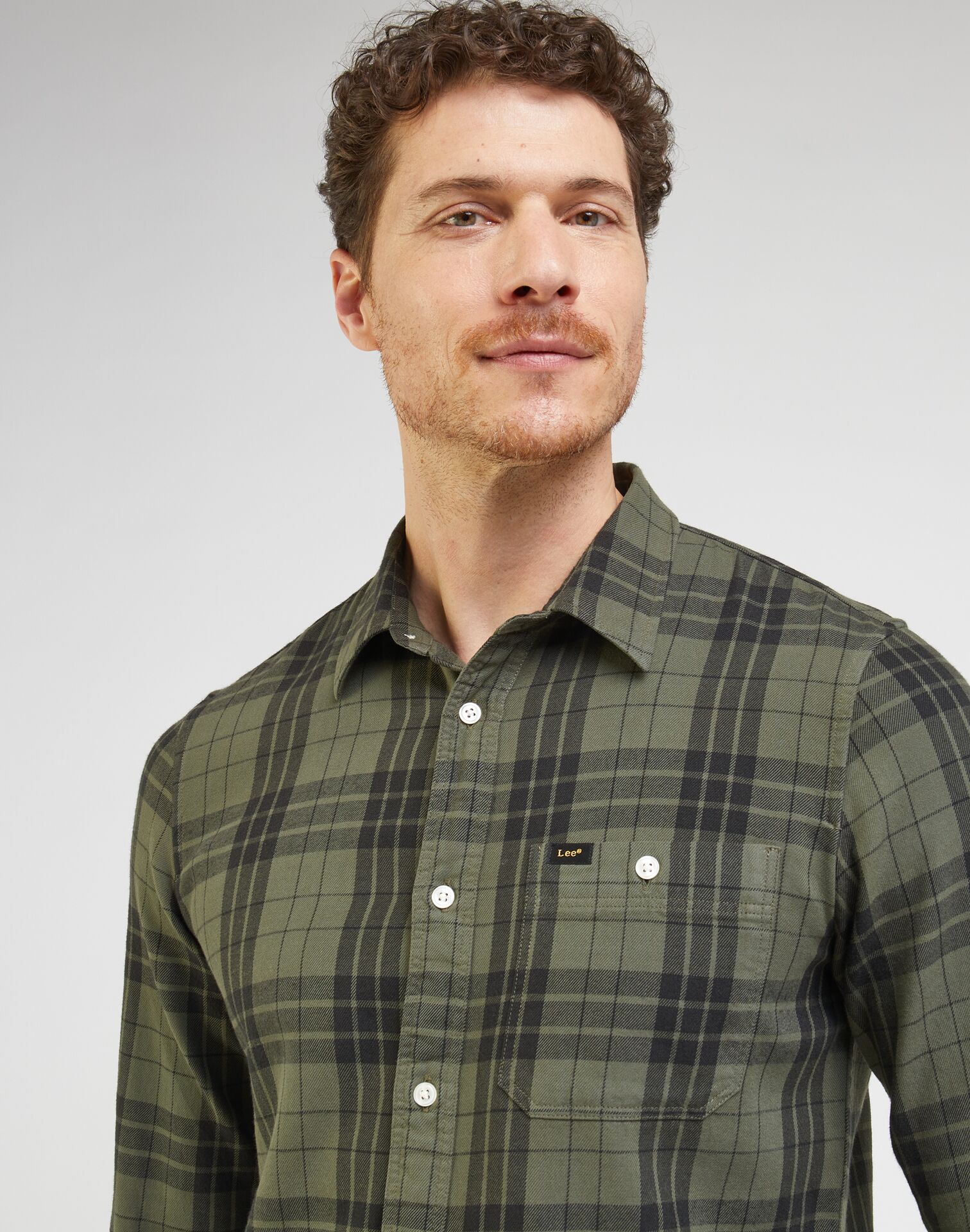 LEE LEESURE SHIRT OLIVE GROVE - Image 1