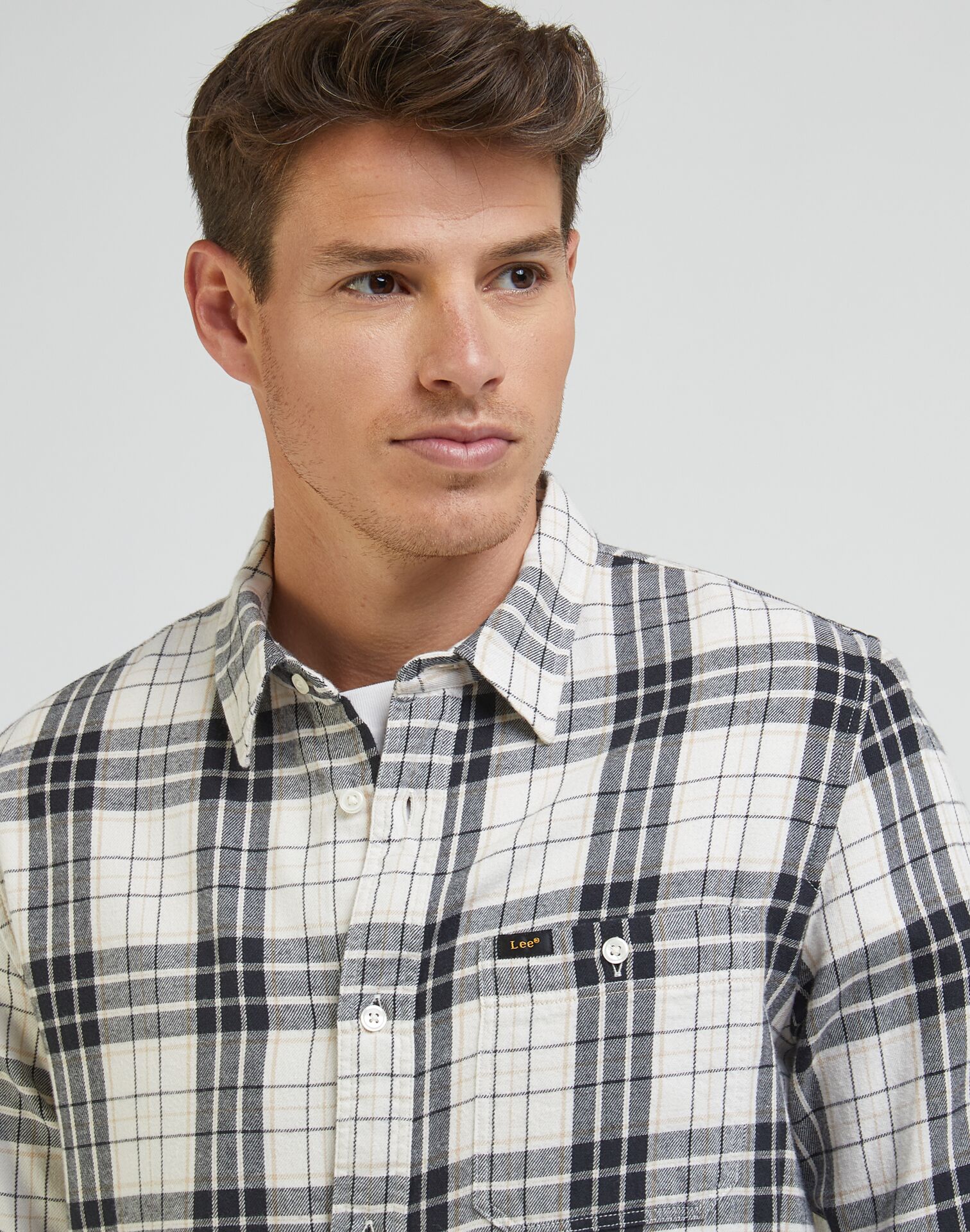 LEE LEESURE SHIRT ECRU - Image 1
