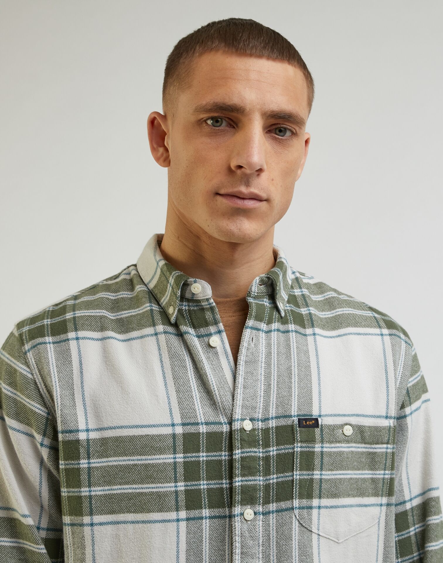 LEE RIVETED SHIRT OLIVE GROVE - Image 1