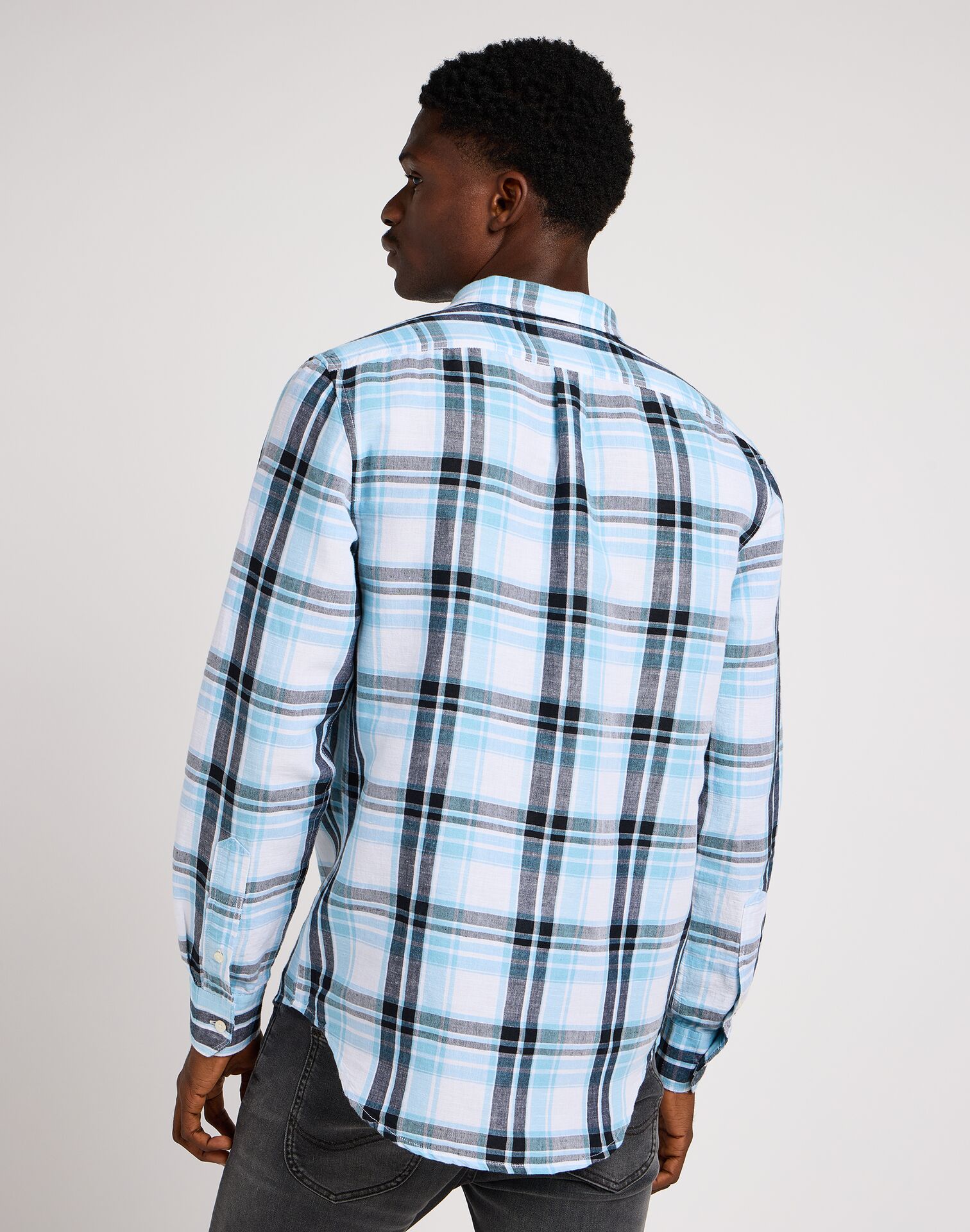LEESURE SHIRT PREPPY BLUE - Image 2