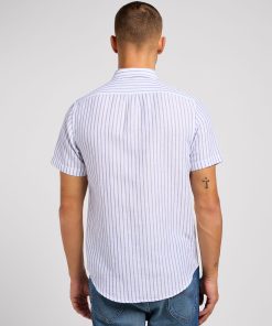 Alternative view of SS LEESURE SHIRT SURF BLUE