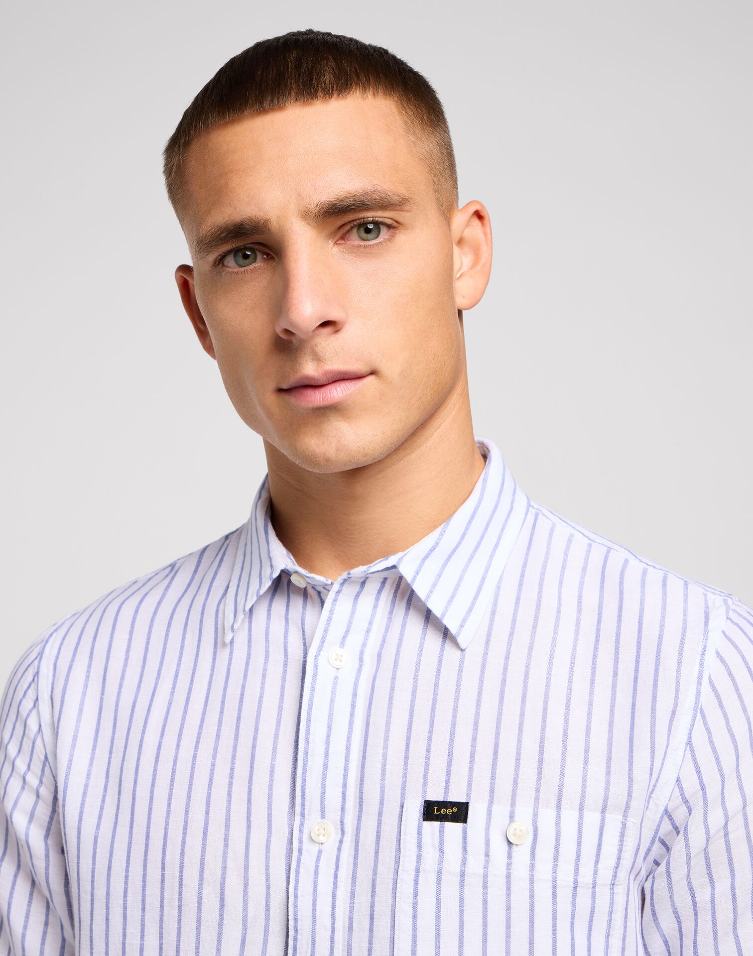 SS LEESURE SHIRT SURF BLUE - Image 3