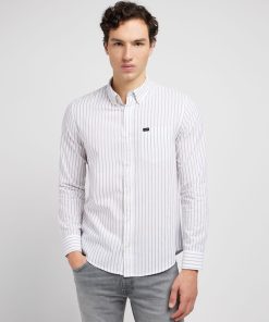 LEE shirt BUTTON DOWN OLIVE GROVE