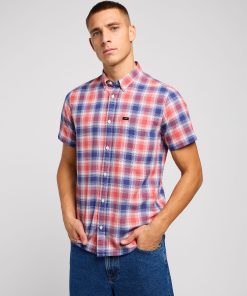 LEE BUTTON DOWN SS POPPY