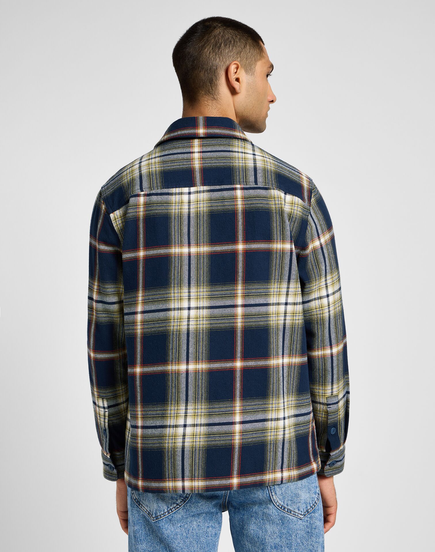 FLAP POCKET OVERSHIRT NAVY - Image 2