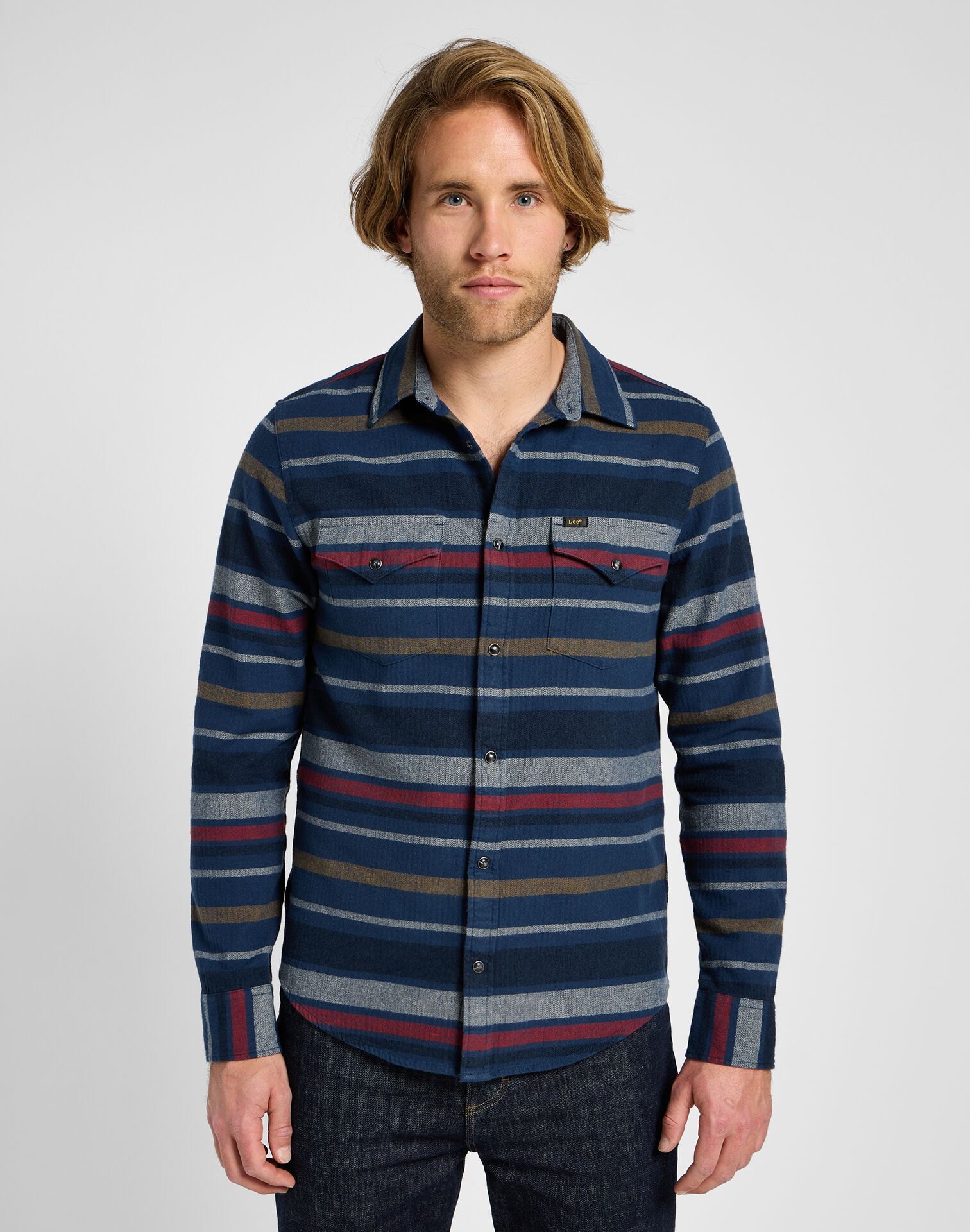 CLEAN WESTERN SHIRT MOOD INDIGO - Image 1