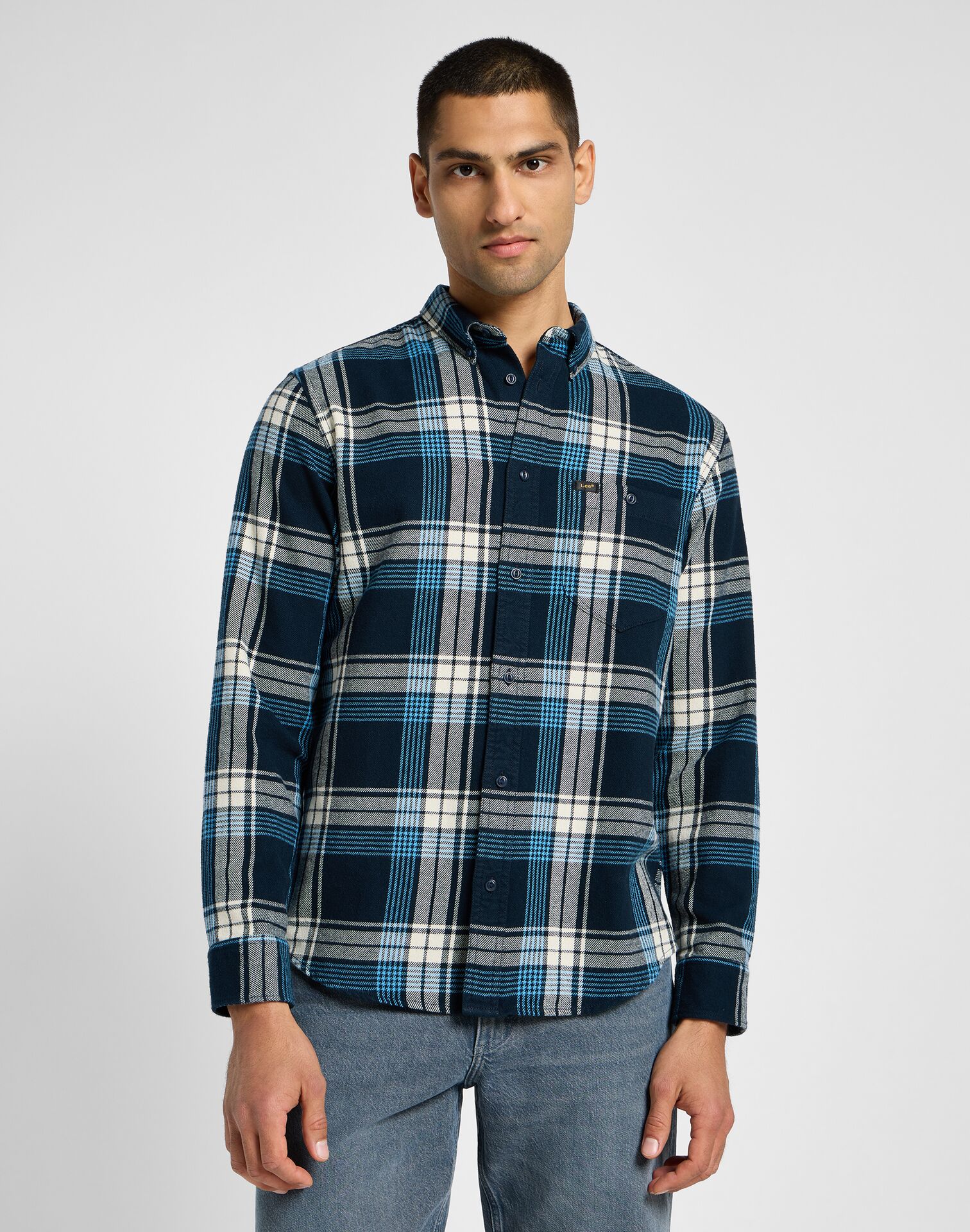RIVETED SHIRT INKY BLUE - Image 1