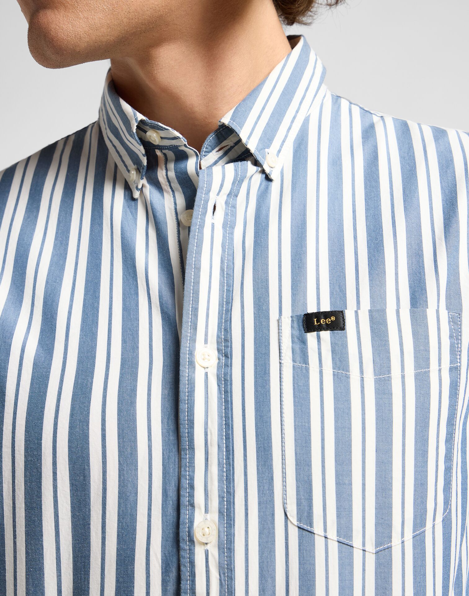 LEE BUTTON DOWN ORION STRIPE - Image 1