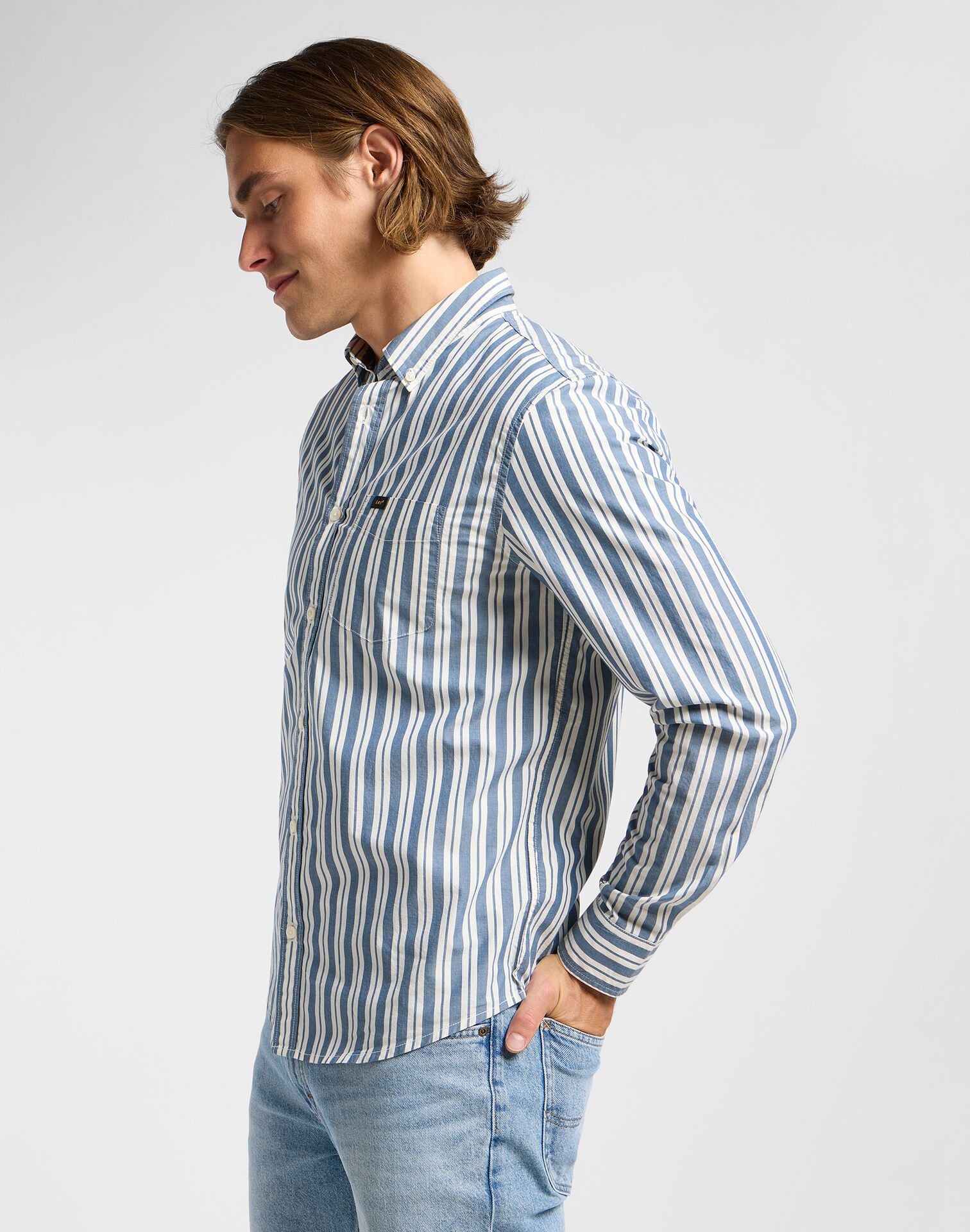 LEE BUTTON DOWN ORION STRIPE - Image 2
