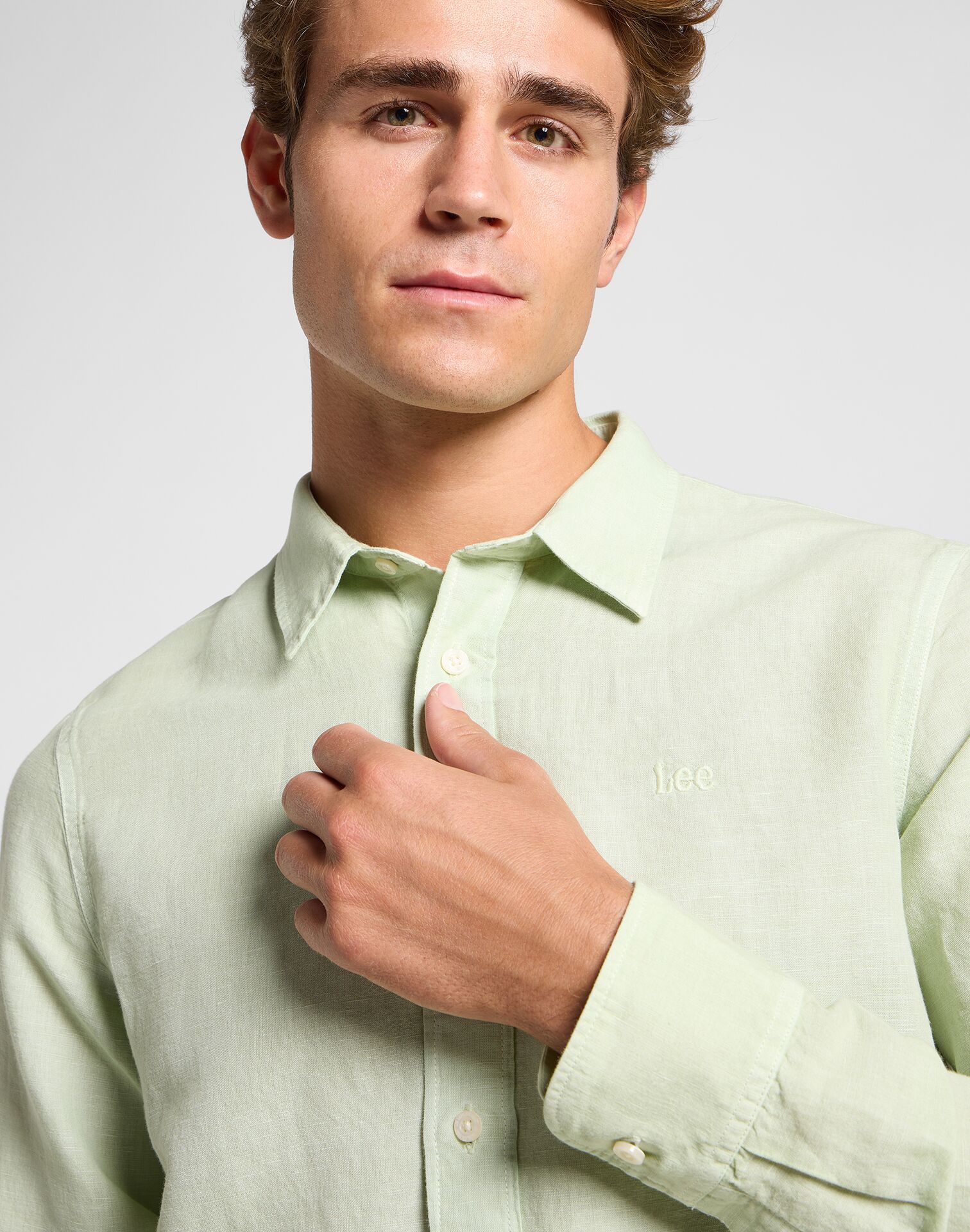 PATCH SHIRT SOFT SAGE - Image 1