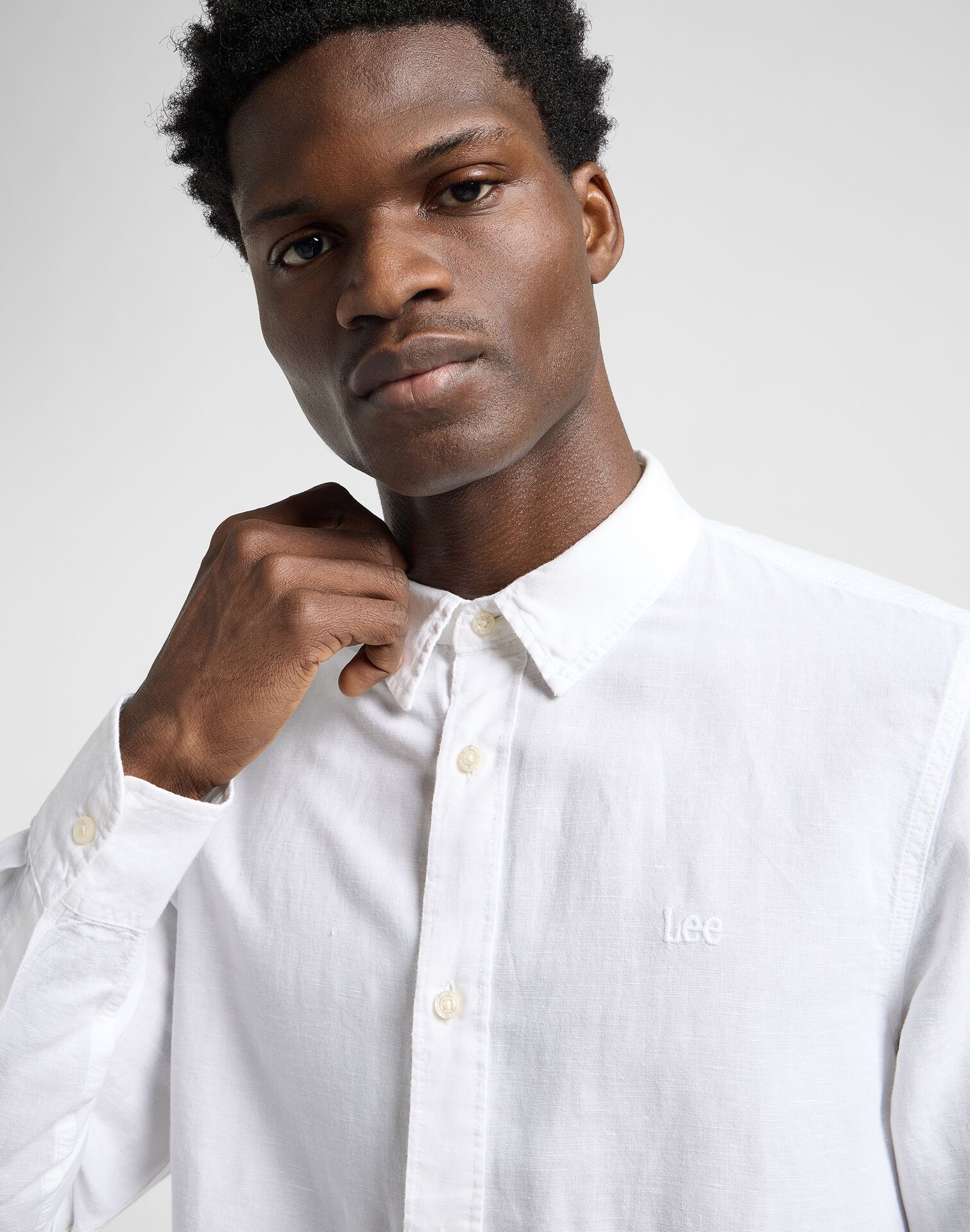PATCH SHIRT BRIGHT WHITE - Image 1