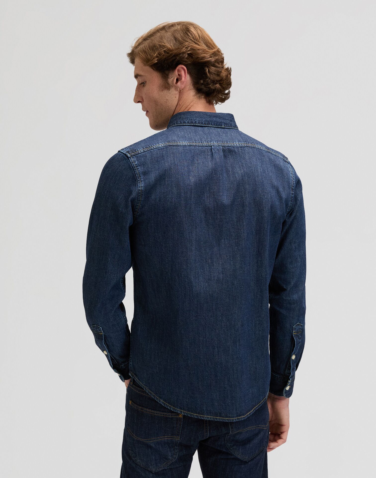 LEE BUTTON DOWN MID STONE 2 - Image 2